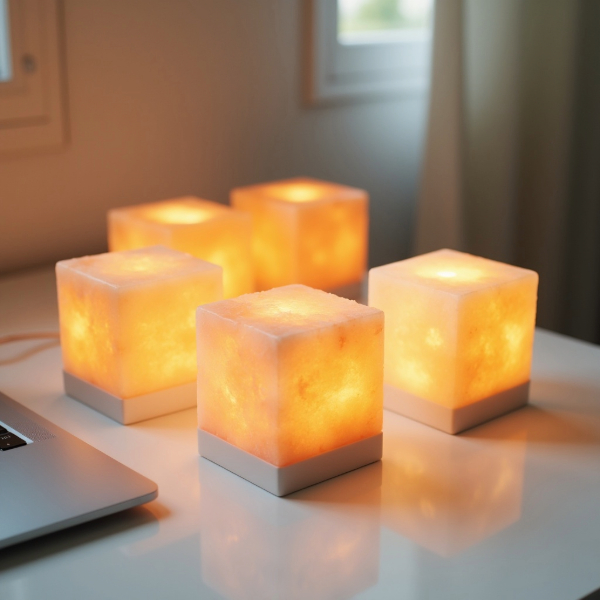 USB-Powered Himalayan Salt Lamp (5 Pack Mini Cubes)